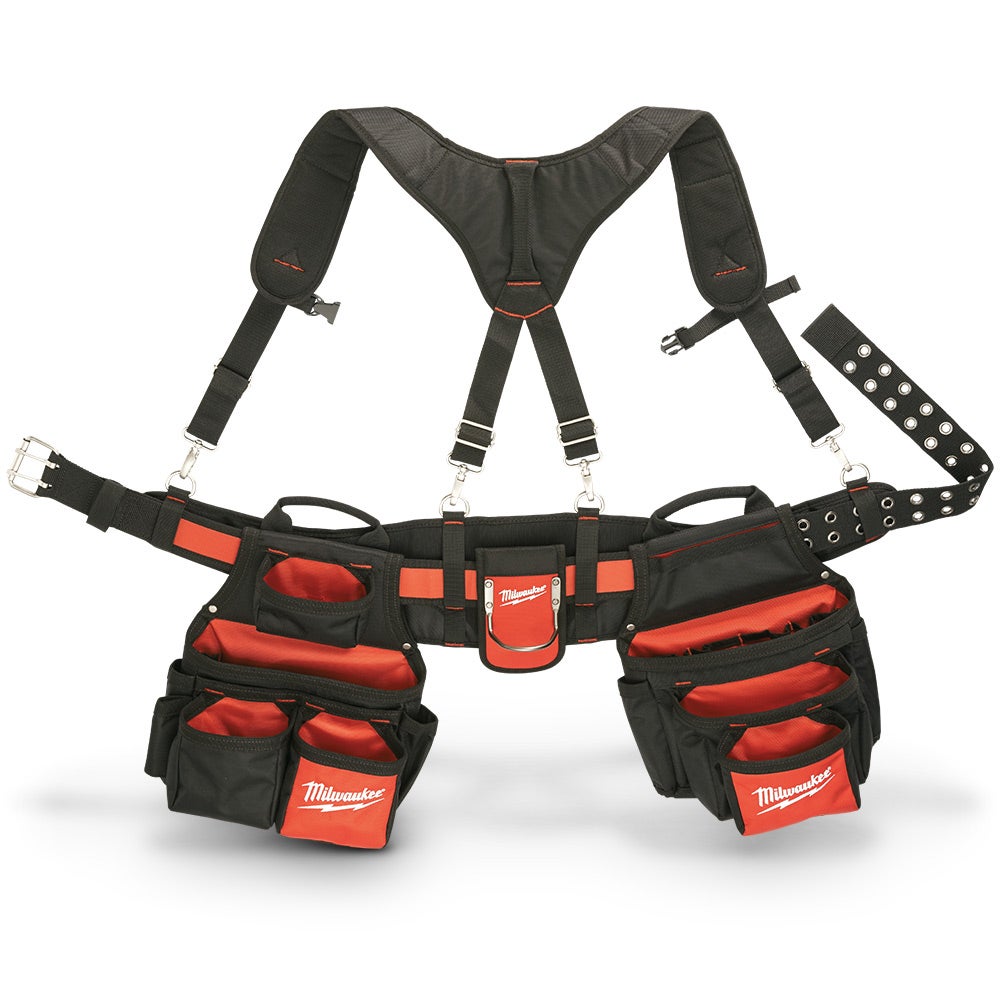 Cinto de ferramentas de nylon com 24 bolsos MILWAUKEE para trabalho - Conjunto 48228120