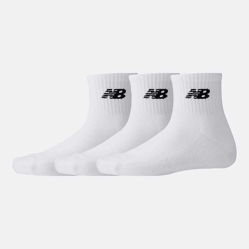 Set of 3 pairs of unisex Everyday Ankle socks – WHITE