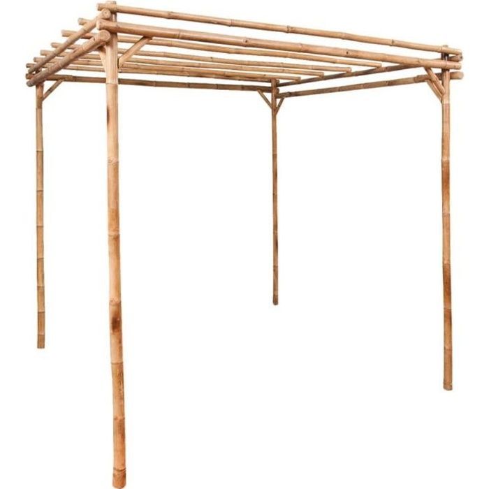 vidaXL Pérgola de bambú 170x170x220 cm