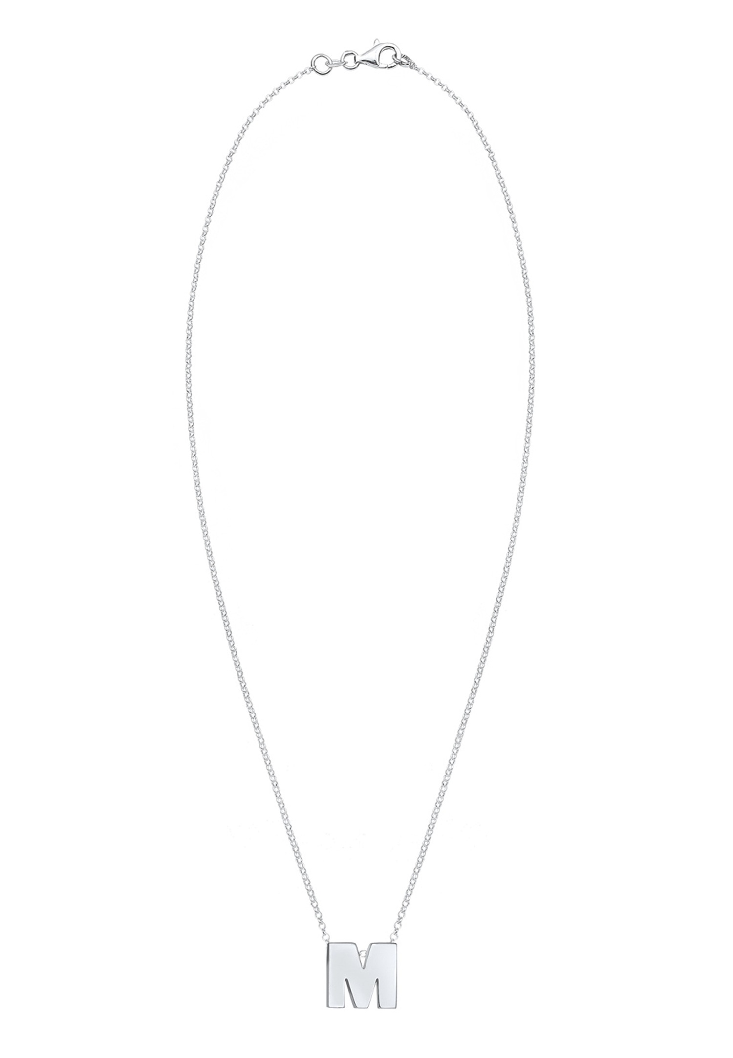 Elli Femme Pendentif Lettre M Initiale - (925/1000) Argent