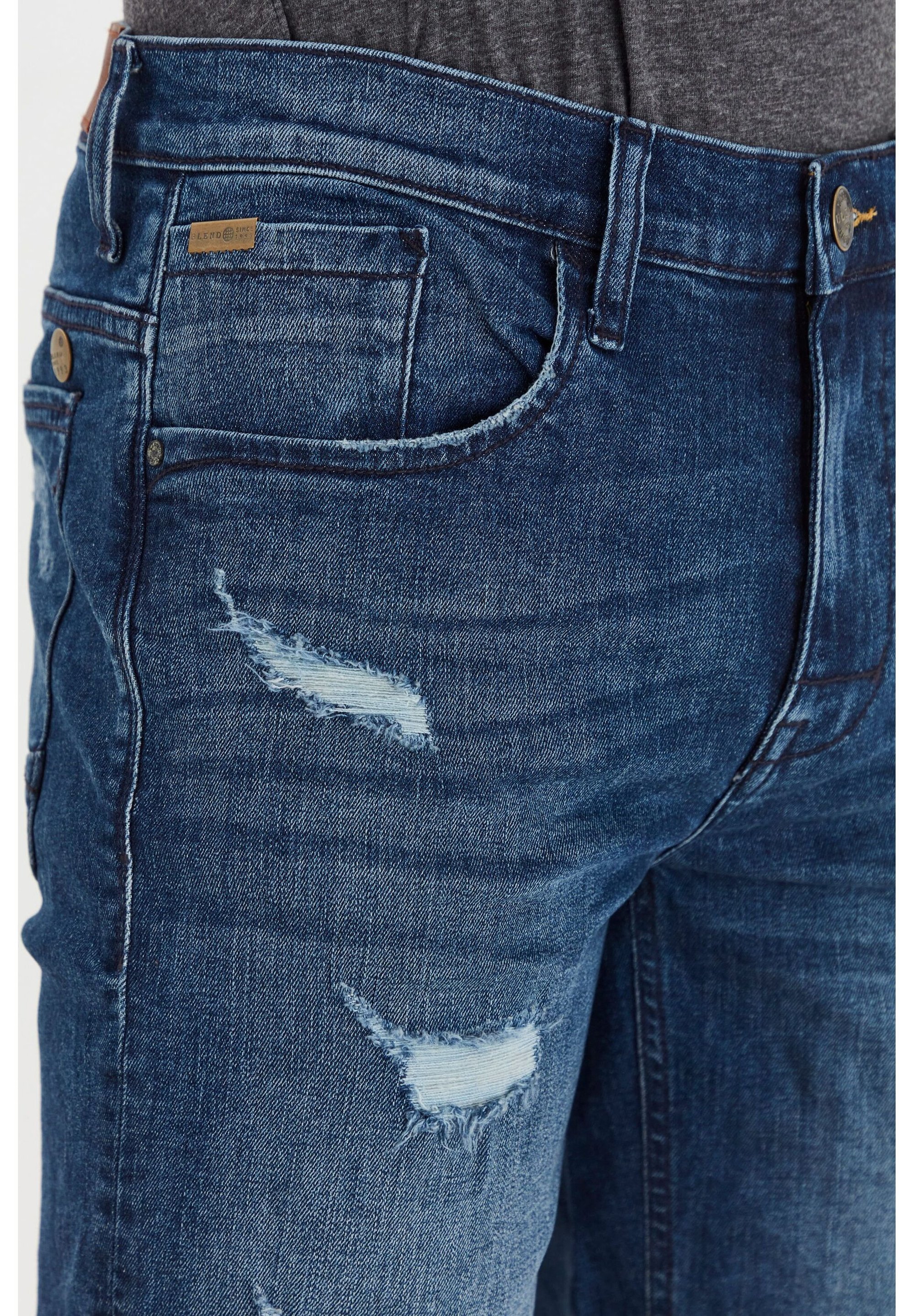 Blend BHDENIZ - Pantaloncini in denim - denim scuro