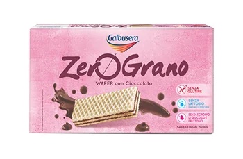 GALBUSERA ZEROGRANO Obleas de chocolate sin gluten ZeroGrano 180 g