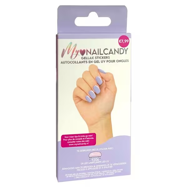 Nalepke za gel lak My Nailcandy Lilac<br>22 kosov