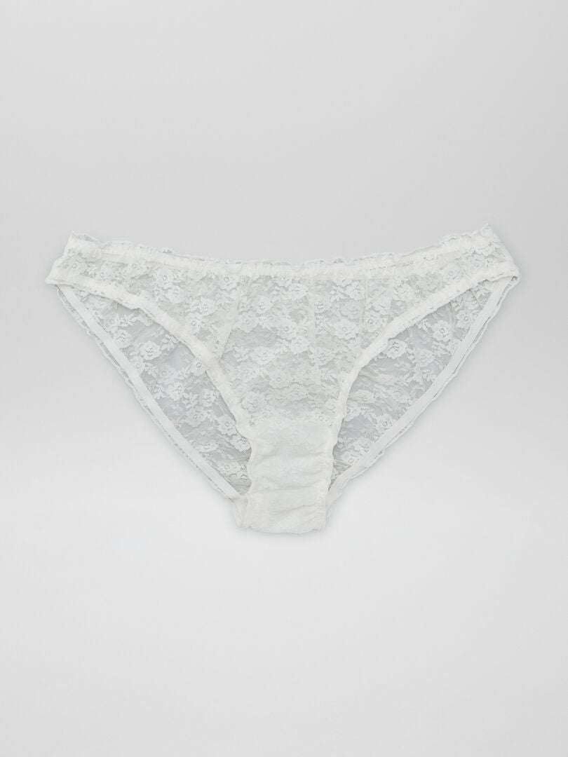 Set van 2 kanten slipjes - WIT