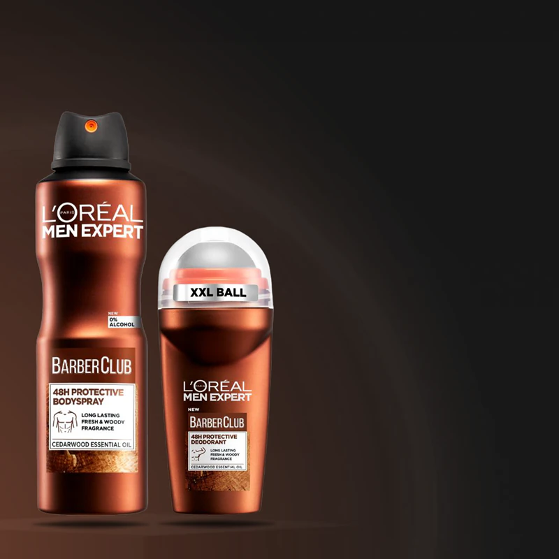 Desodorante roll-on L'Oréal Paris Men Expert Barber Club para homens