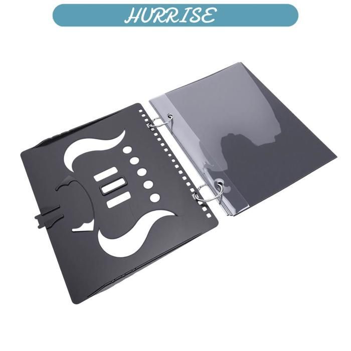 Soporte universal para partituras Flip Folder 5 - Ventana transparente impermeable, portátil para música al aire libre