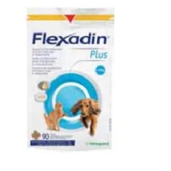 FLEXADIN Flexadin Plus, complément alimentaire pour les articulations des petits chiens et chats, 90 comprimés