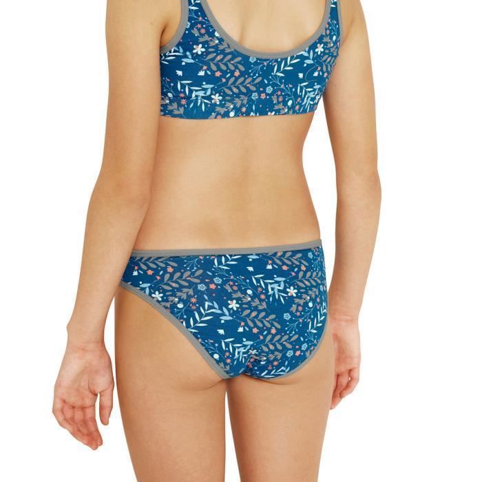 Pack of 3 girls' briefs Ecopack Mode Athena