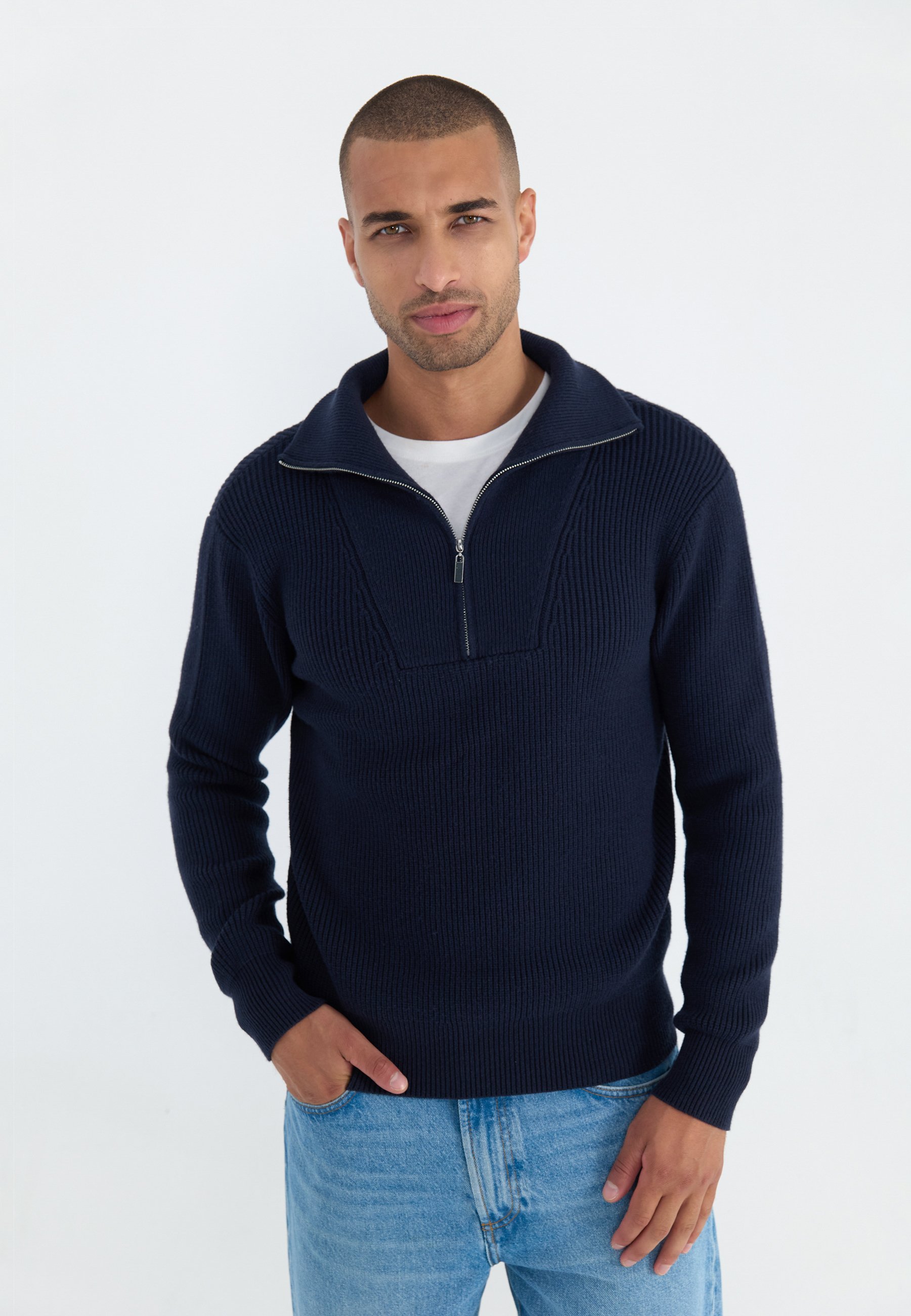 Pier One Jumper - donkerblauw