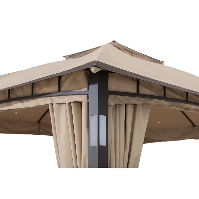 Moorehead Stahl-Terrassenpavillon, 12 Fuß breit x 10 Fuß tief
