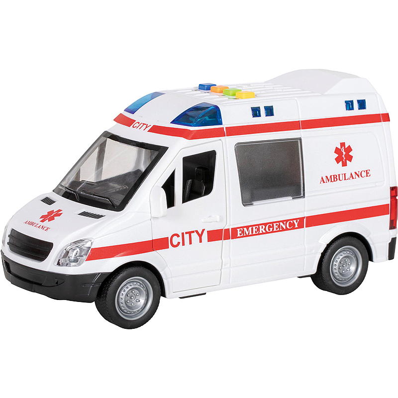 FunToys Ambulanse størrelse 1:16 selvgående