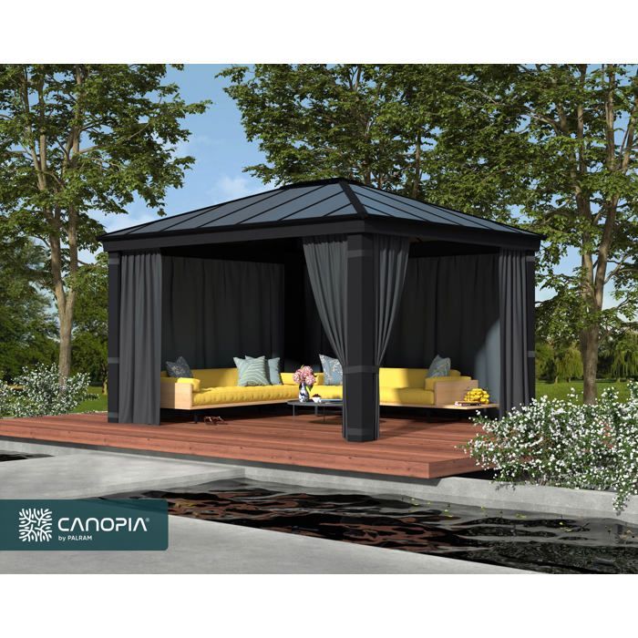 Canopia-Vorhänge für den Dallas 4x2 Gartenpavillon
