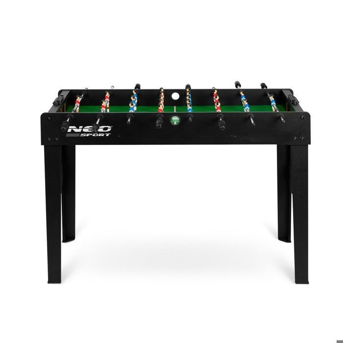 Tafelvoetbaltafel - JANSHOP - 118x61x79 cm - Zwart - NS-805 - Duurzame figuren - Rubberen stootranden