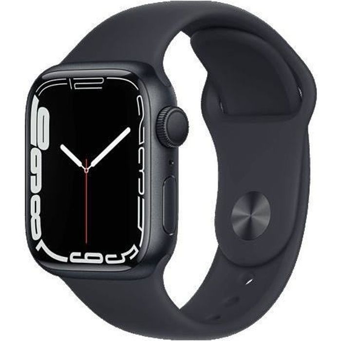 Apple Watch Series 7 GPS 45 - Midnight Aluminum - Black Sport Band - Refurbished - Excellent Condition