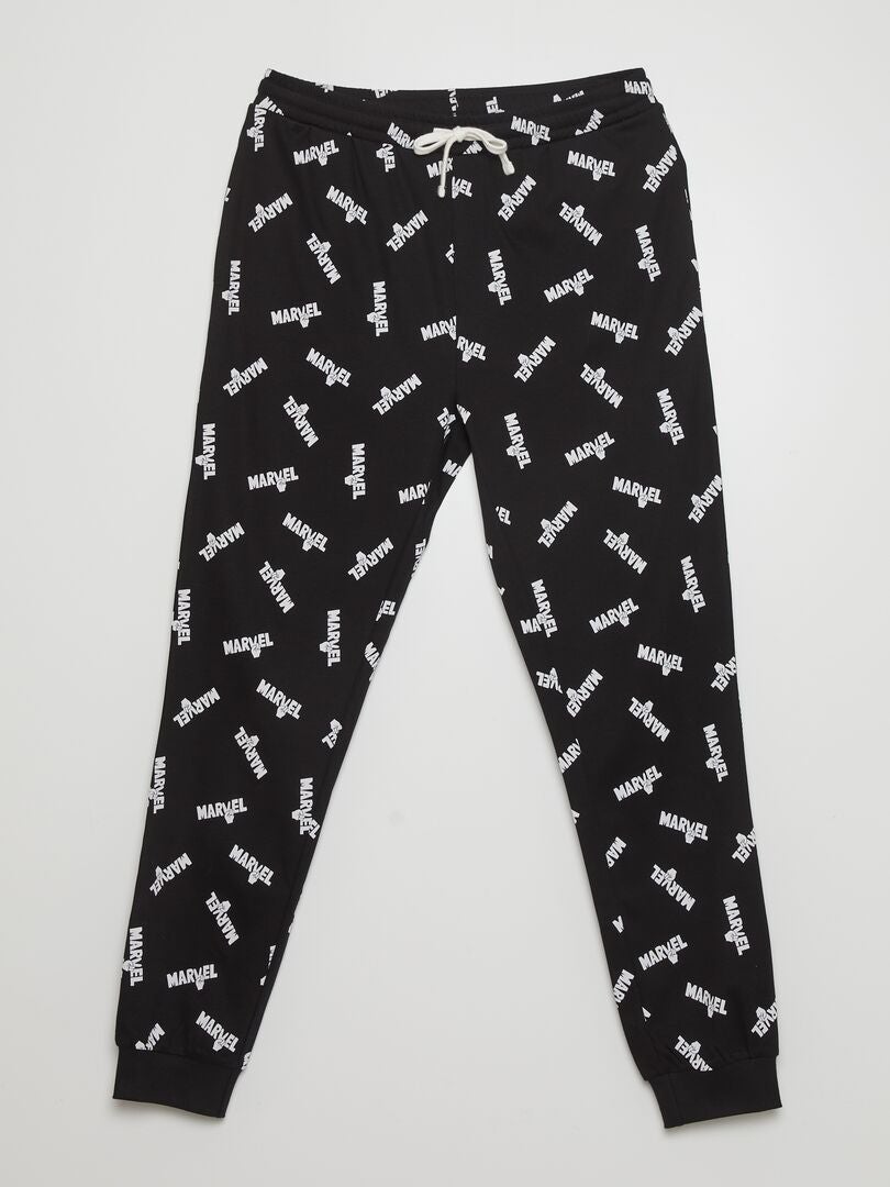 Marvel lange pyjama - 2-delig - zwart