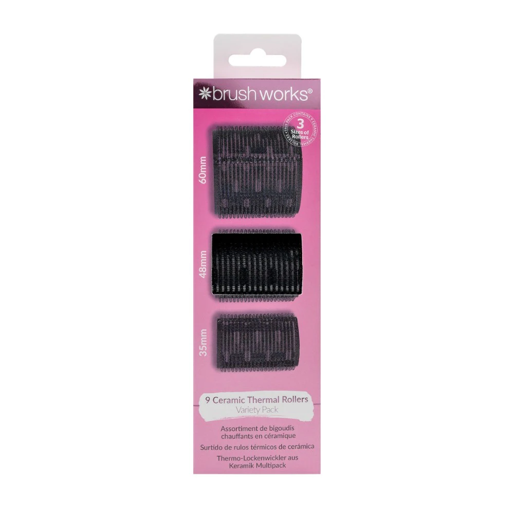 Brushworks Assortiment de bigoudis chauffant en céramique