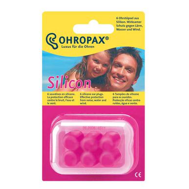 Tapones para los oídos de silicona Ohropax 6 unidades 6 unidades