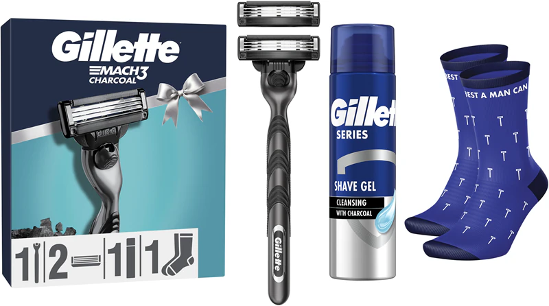 Kit de presente Gillette Mach3 para homens