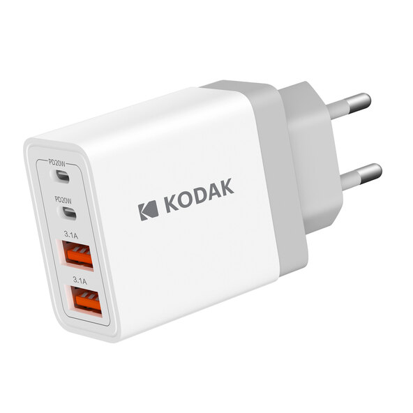 Carregador USB, 2x USB-A e 2x USB-C