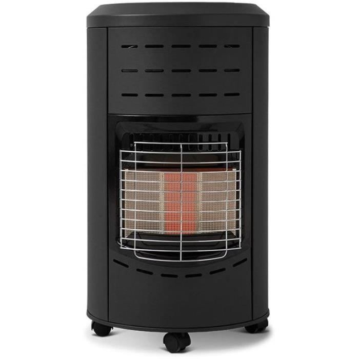 Chauffage d'appoint infrarouge CALGARY - Gaz Butane - Raccord à tétine - Surface de chauffe 40m² - Roulettes
