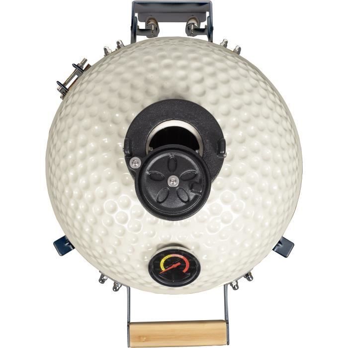Barbacoa ahumadora Kamado - LIVEO - DOC330 - Beige / Negro