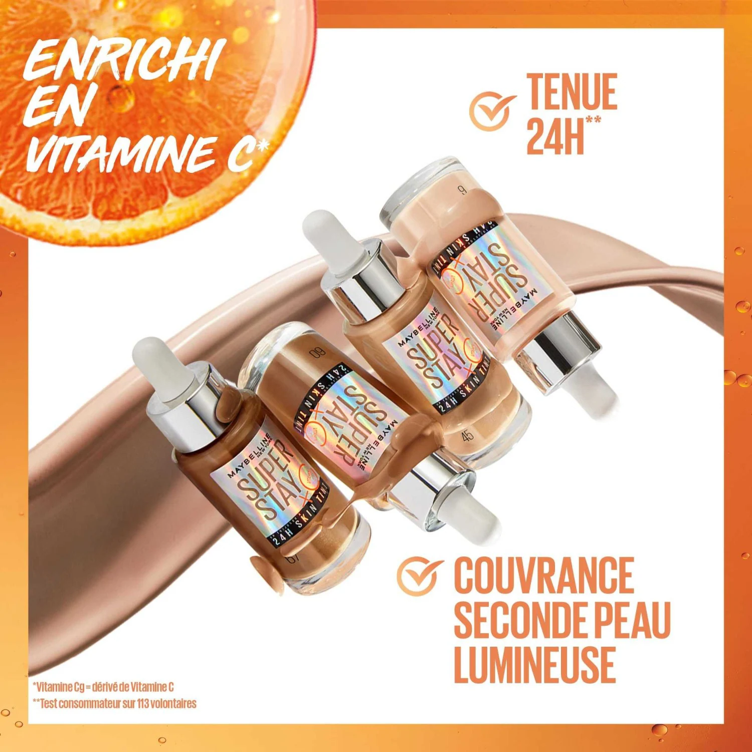 Maybelline Fluide de teint seconde peau couvrance modulable
