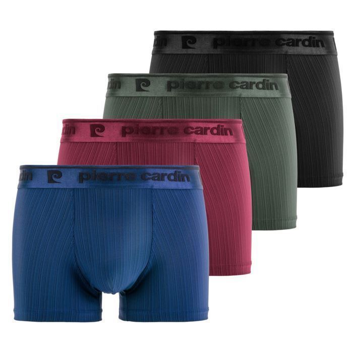 Pierrecardin Boxer Homme  Caleçon Homme - Rouge  (Lot de 4)