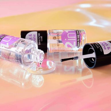 „Essence“ 2 viename nagų lako pagrindas ir viršutinis sluoksnis, 8 ml