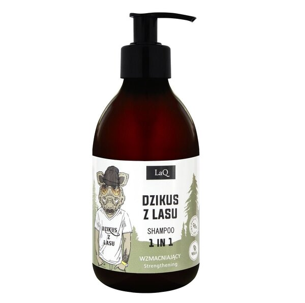 Shampoo rinforzante LaQ per capelli selvaggi da uomo - CINGHIALE 300ml