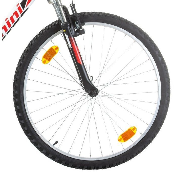Bicicletta - Mountain bike da 26'' - Modello full suspension - 18 velocità con trasmissione Shimano e freni V-brake in alluminio.