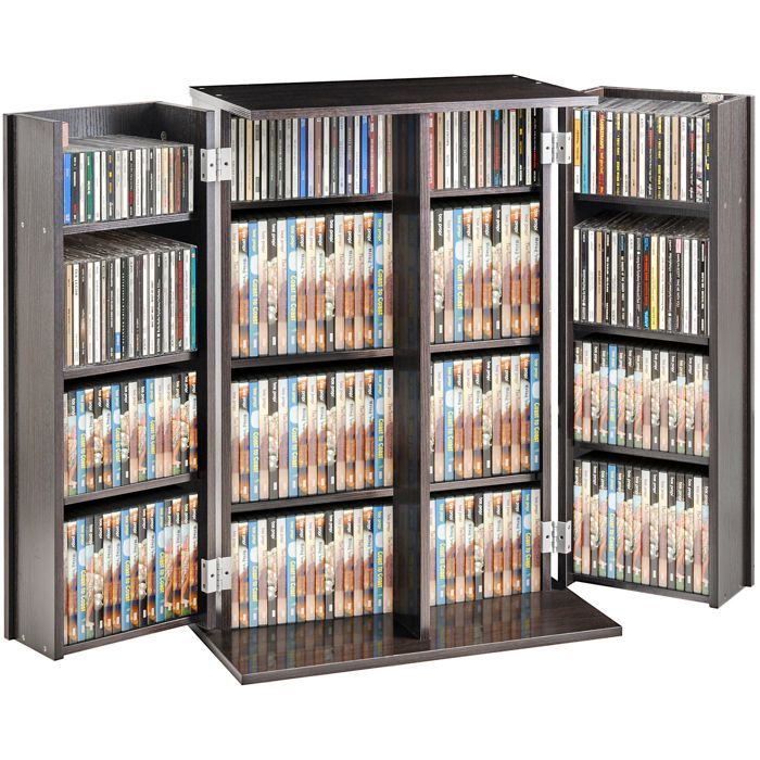VEVOR Multimedia Storage Unit - Holds 576 CDs - For Organizing CDs, DVDs, and Video Game Collections