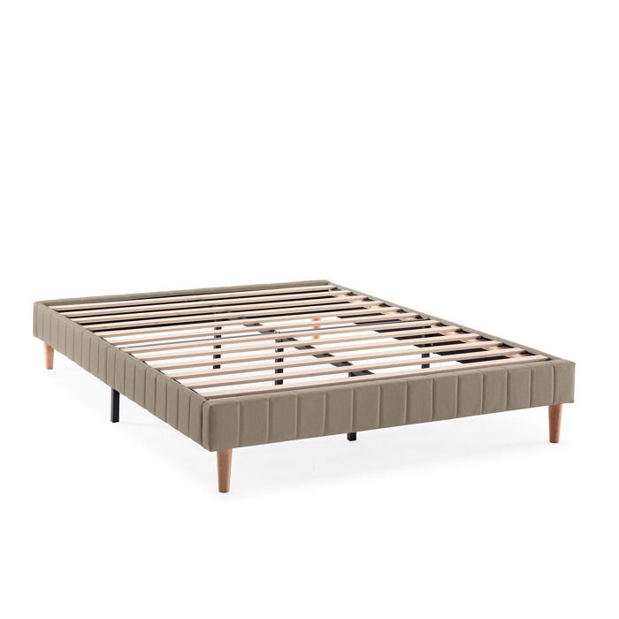 Sommier tapissier tapissier Eris 160x200 cm Beige