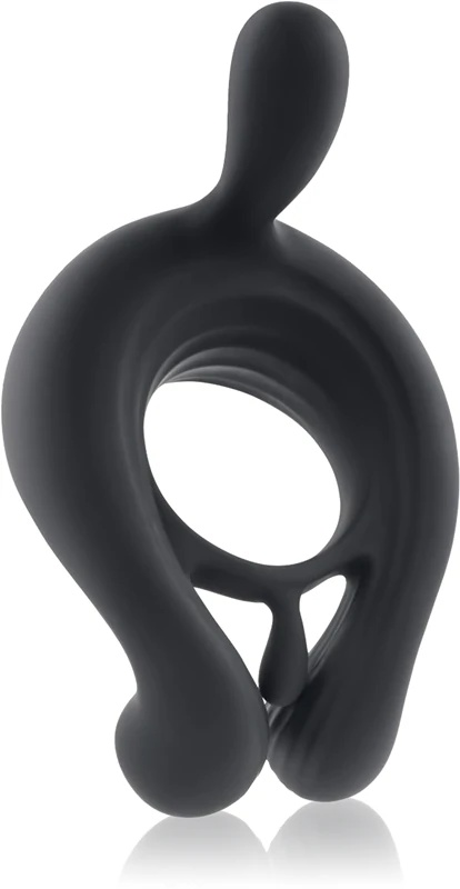 „Playboy Toys Pleasure Triple Play“ juodas vibruojantis varpos žiedas