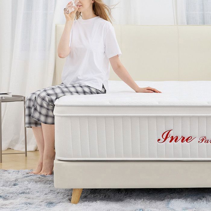 Colchón INRE de 160x200 cm - Extra grueso de 30 cm, espuma viscoelástica, reversible verano/invierno, hipoalergénico.