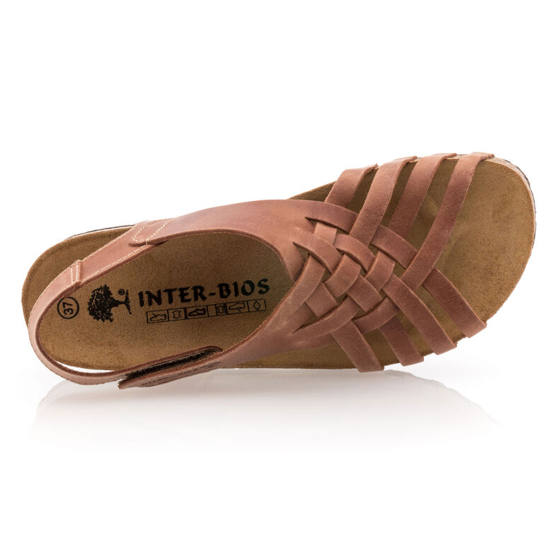 Sandalias marrones para mujer / Zapatos de punta abierta