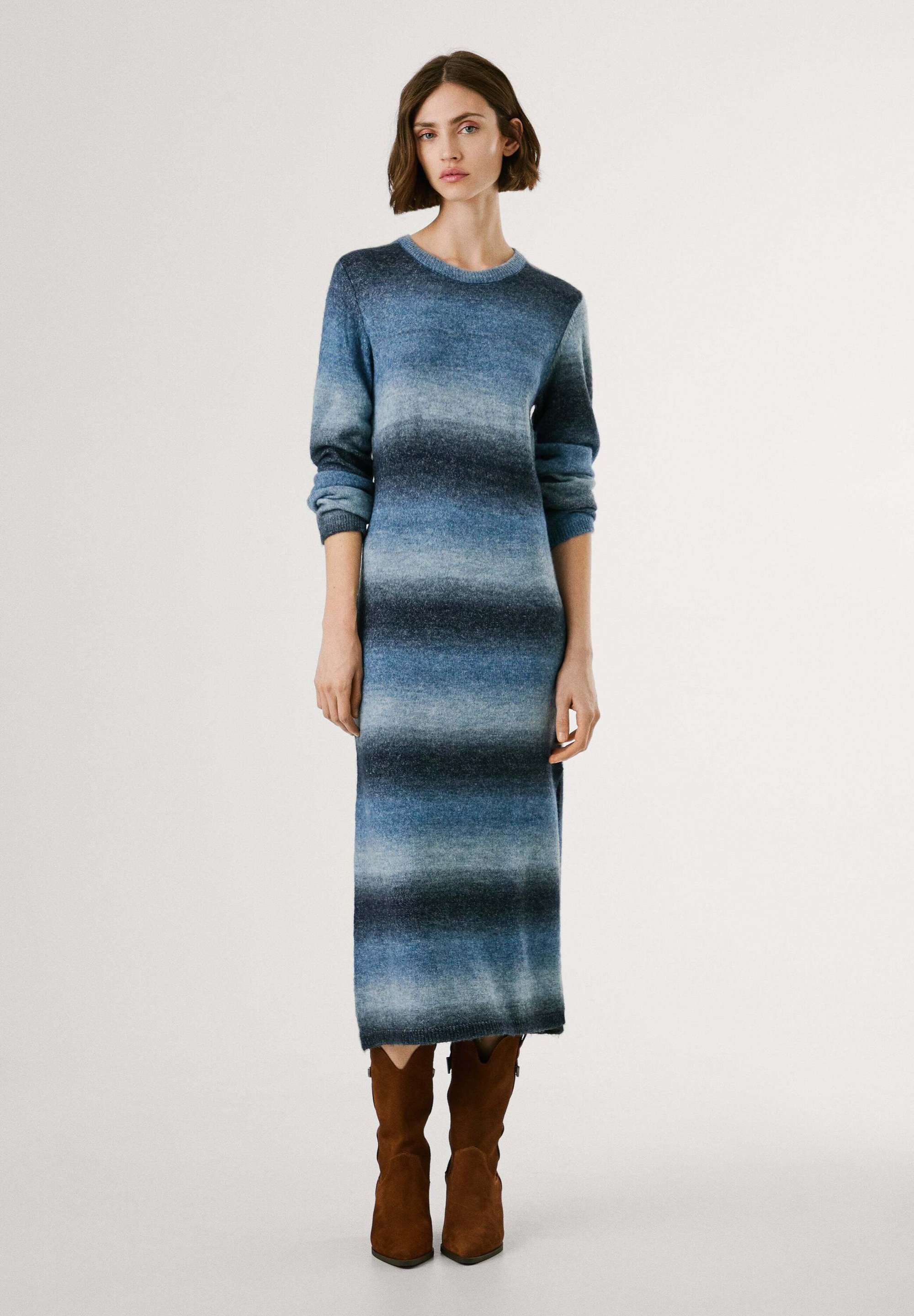 Pepe Jeans COLOMBE - Sukienka sweterkowa - dulwich blue