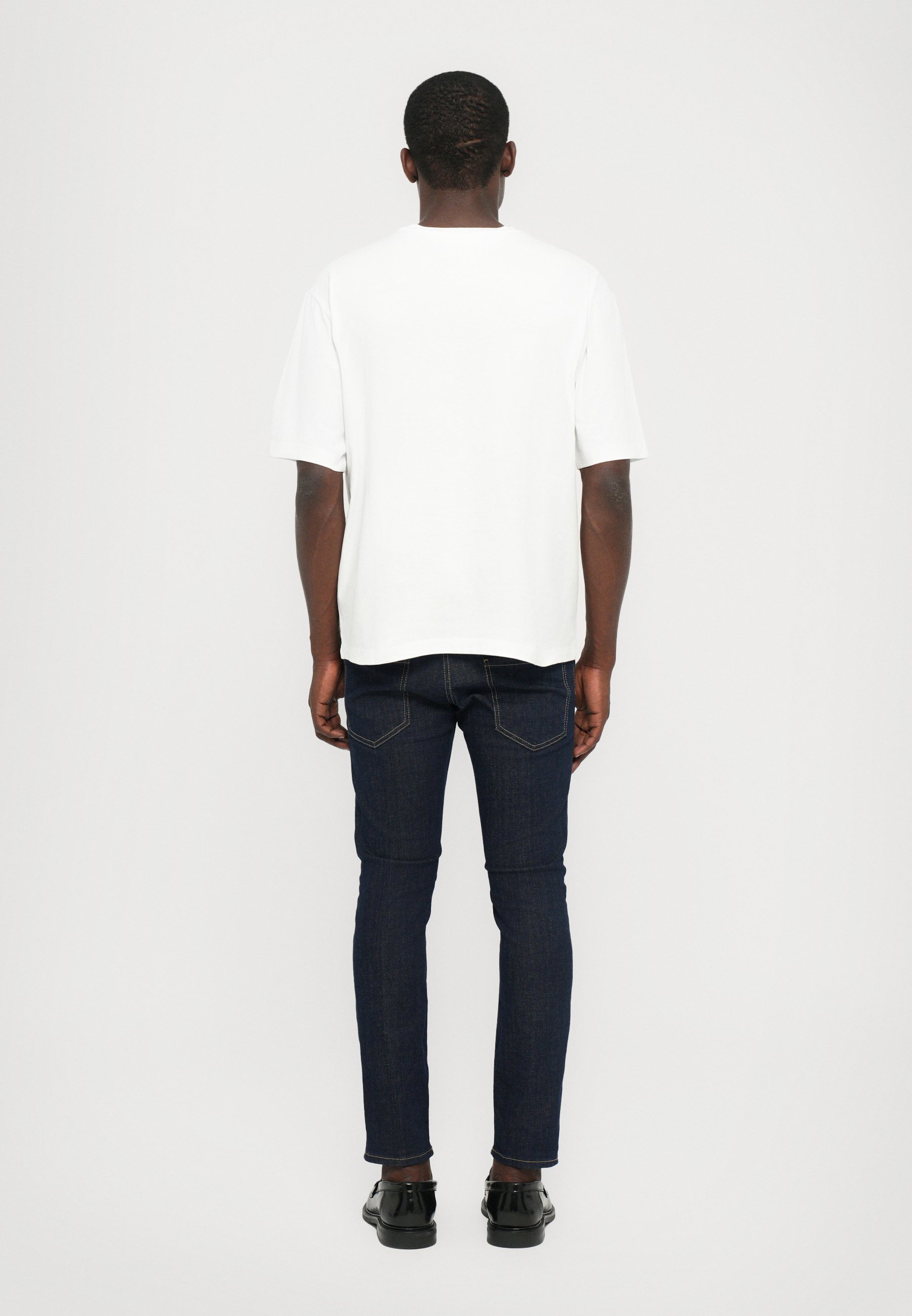 T-shirt Dsquared2 a vestibilità ampia - T-shirt stampata - bianco/blu scuro