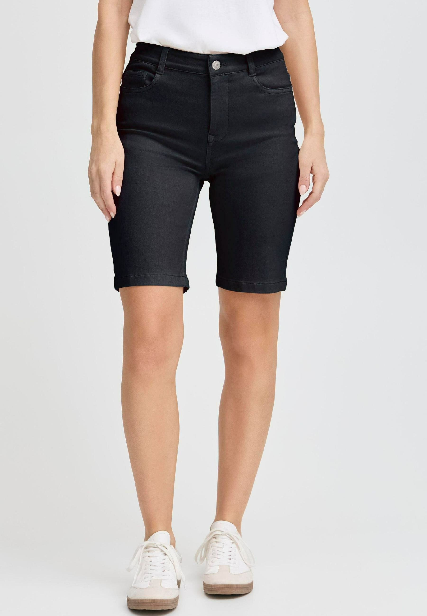 Fransa FRLUXE - Shorts jeans - preto