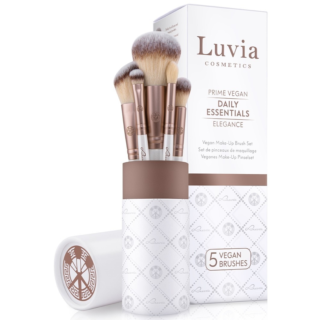 Luvia Pinselset Prime Vegan Kaffeebraun/Weiß - 1 Stück