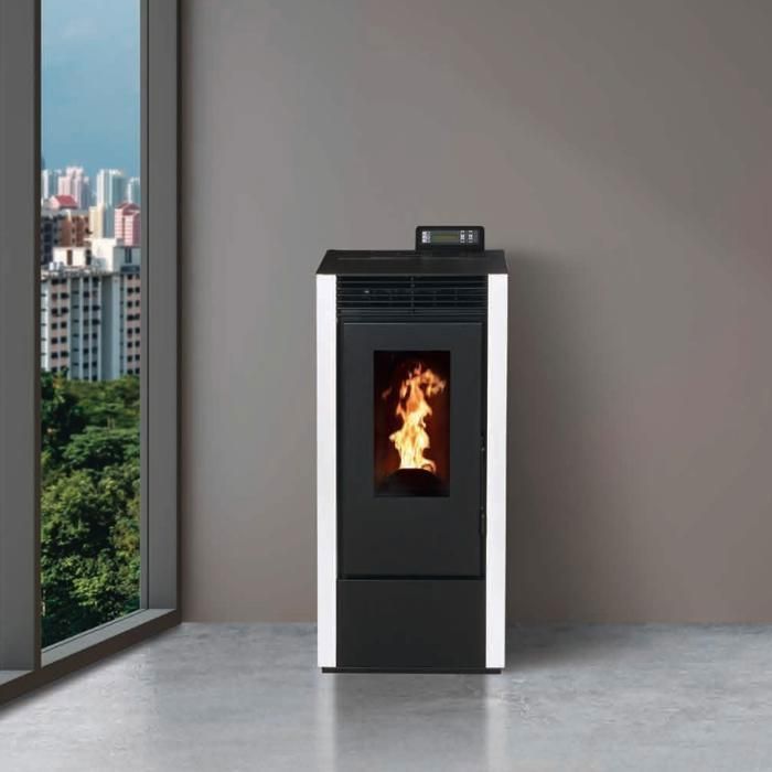 INTERSTOVES MARINA 14 Pellet Stove, Airtight + Flue Kit