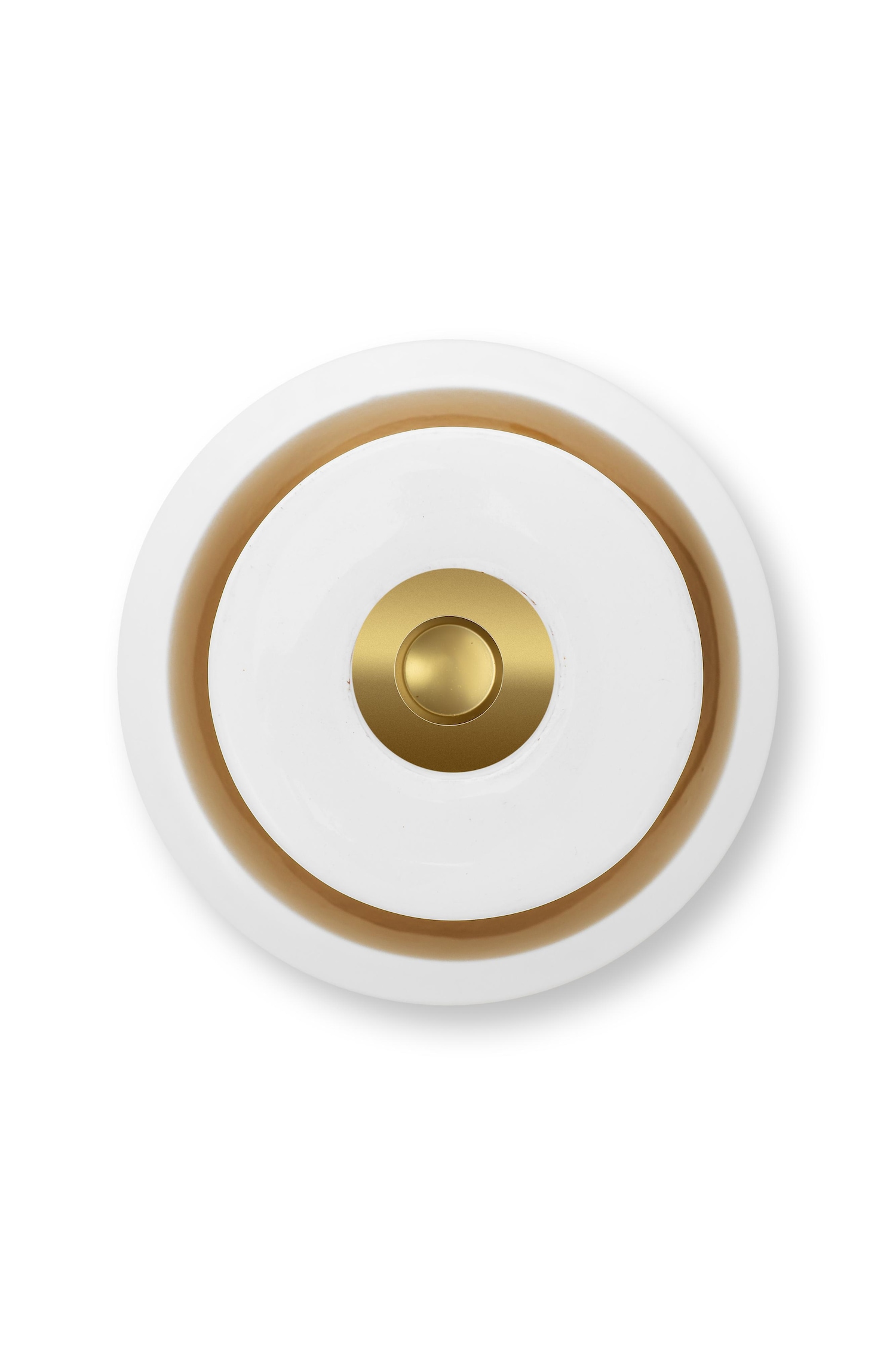PIP Studio Metalen Kaarsenhouder Bol, Wit/Goud – 1 stuk