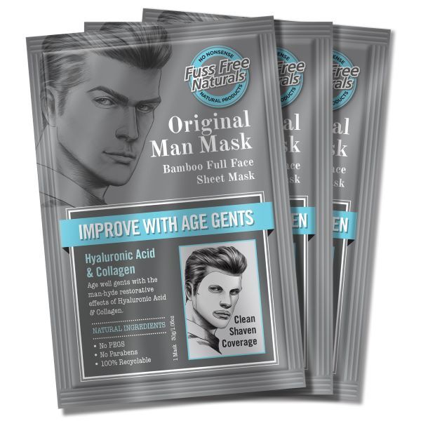 Maschera viso anti-età Fuss Free Naturals per uomo, rasatura completa