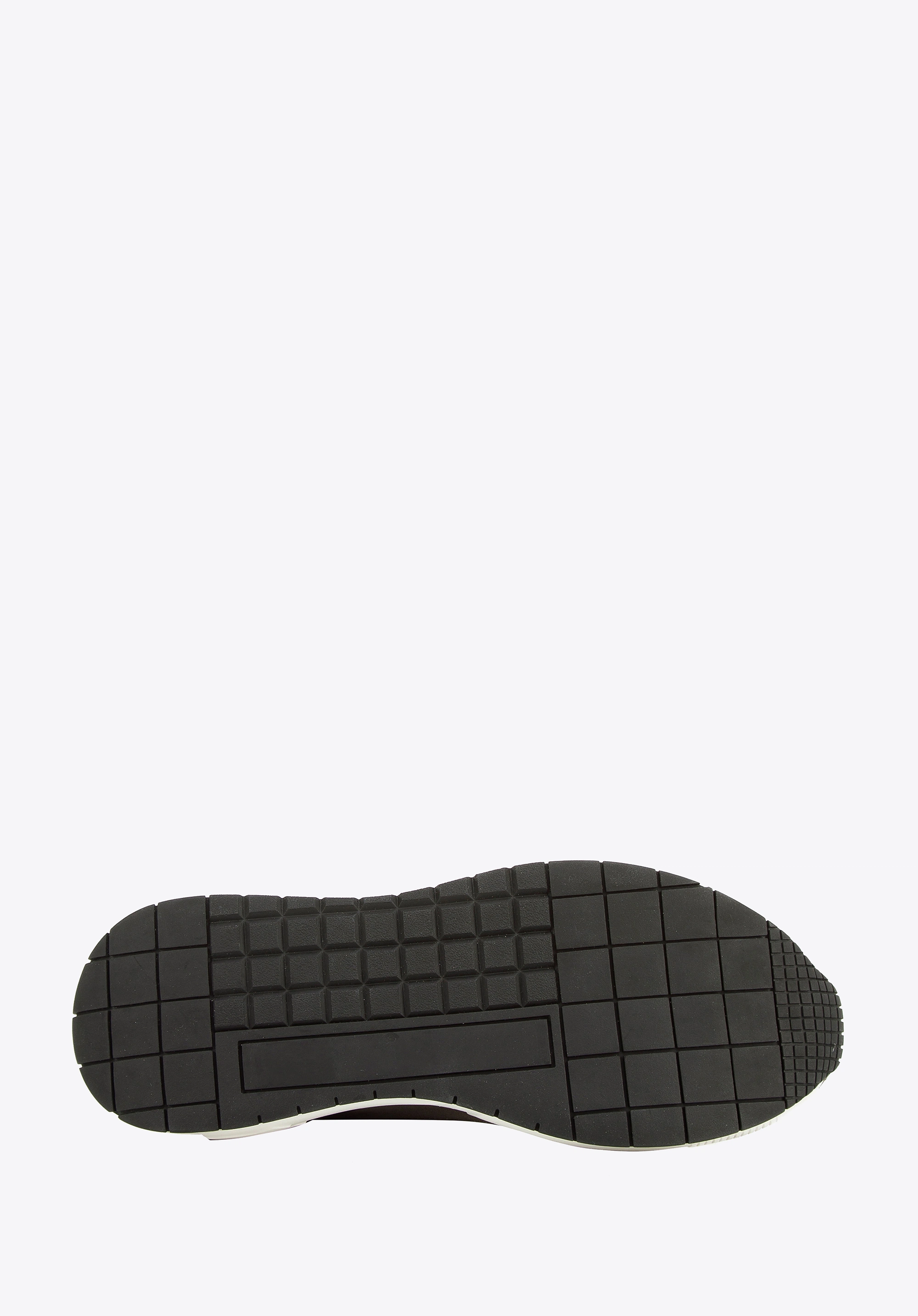 Męskie sneakersy skórzane z motywem w jodełkę zielono-szare
