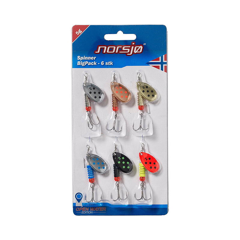 Norsjø Spinners 6-pak 5 g, Norsjø