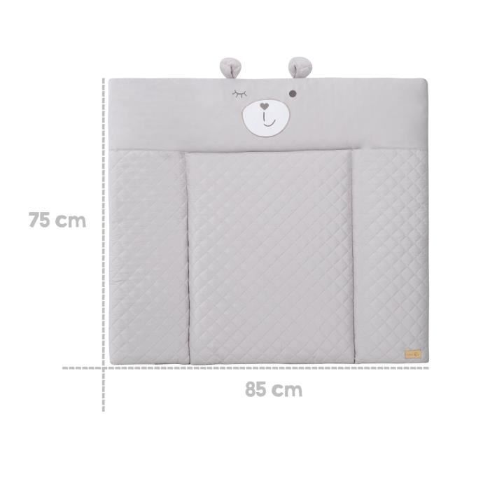 Cambiador - ROBA - Cara de Sammy Bear - 85 x 75 cm - Gris