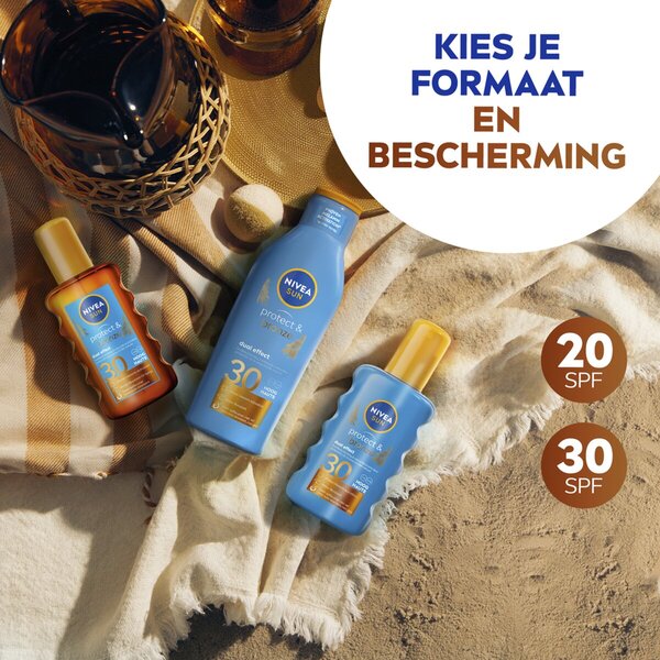 NIVEA Sun Protect & Bronze SPF30 napvédő spray 200ml
