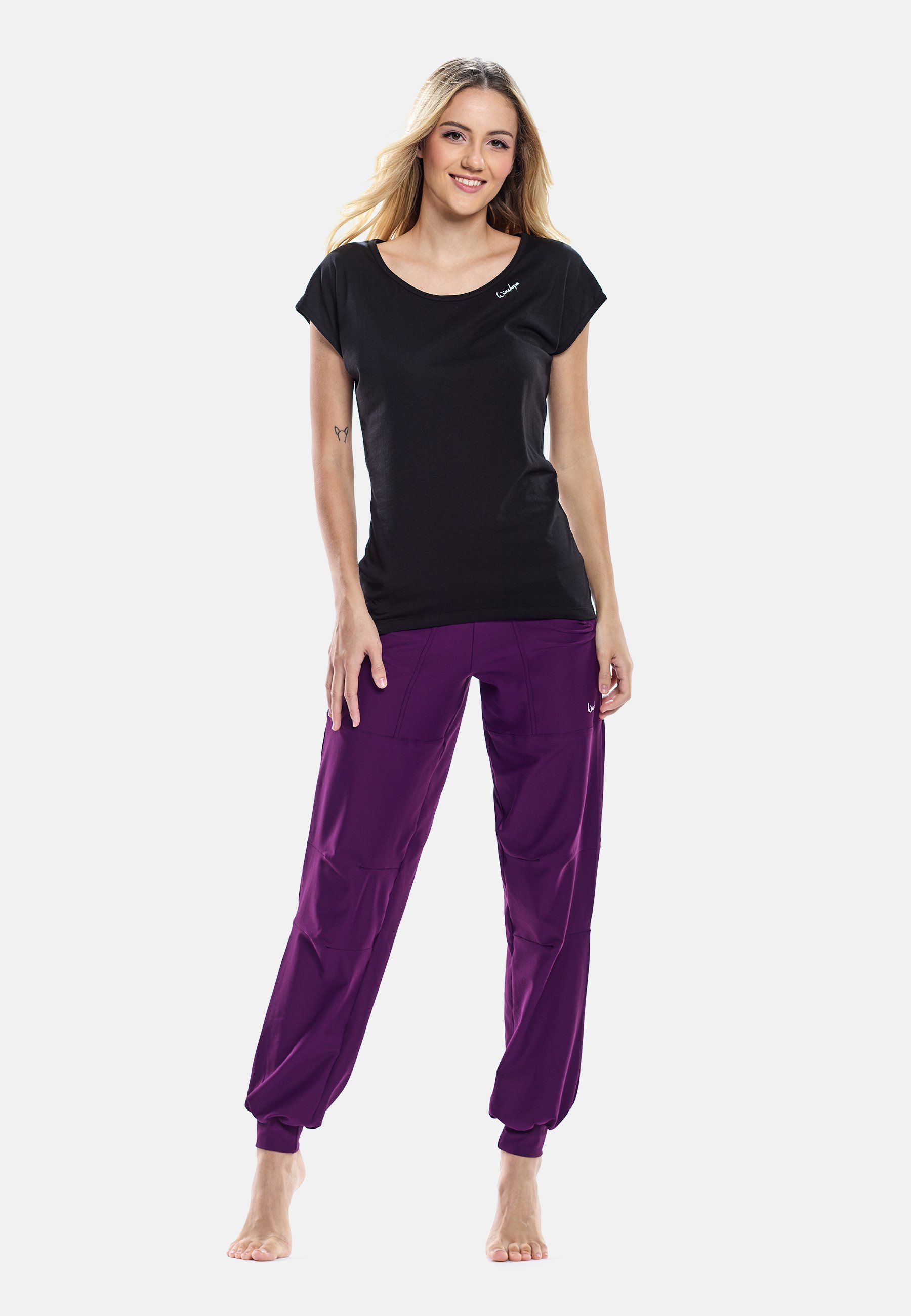 Winshape KURZARMSHIRT - Basic T-shirt - zwart