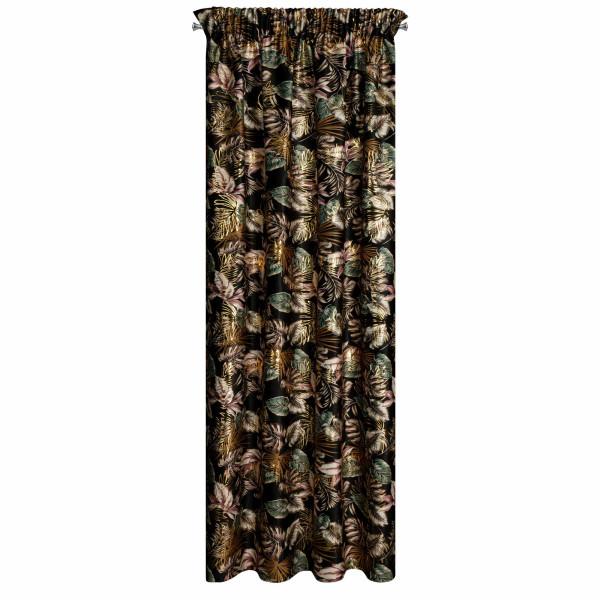 Zasłona MAROKO 140x270 cm czarno złota