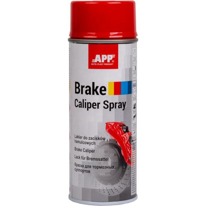 Spray paint - Red - For brake calipers - Heat resistant - APP - 400ml