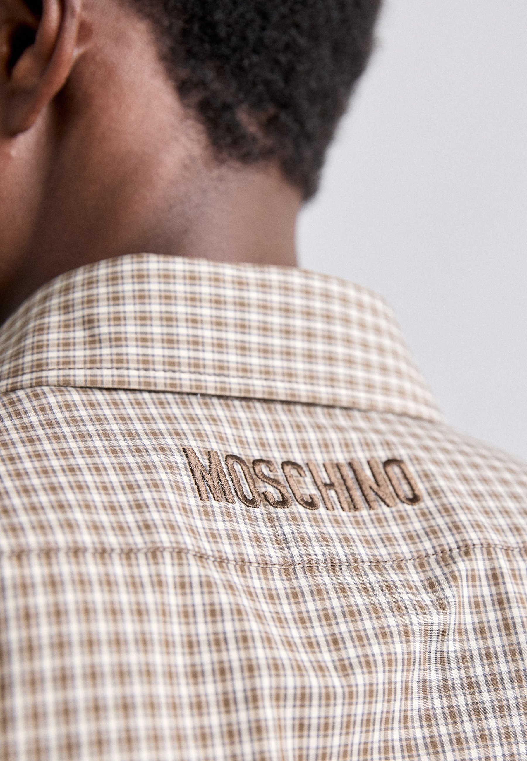 Chemise MOSCHINO BRODÉE À L'OIE - beige multicolore